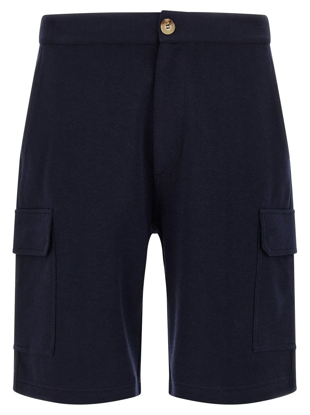 Brunello Cucinelli Blue Cotton Bermuda Shorts