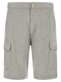Brunello Cucinelli Gray Cotton Bermuda Shorts
