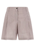 Brunello Cucinelli Multicolor Cotton Bermuda Shorts