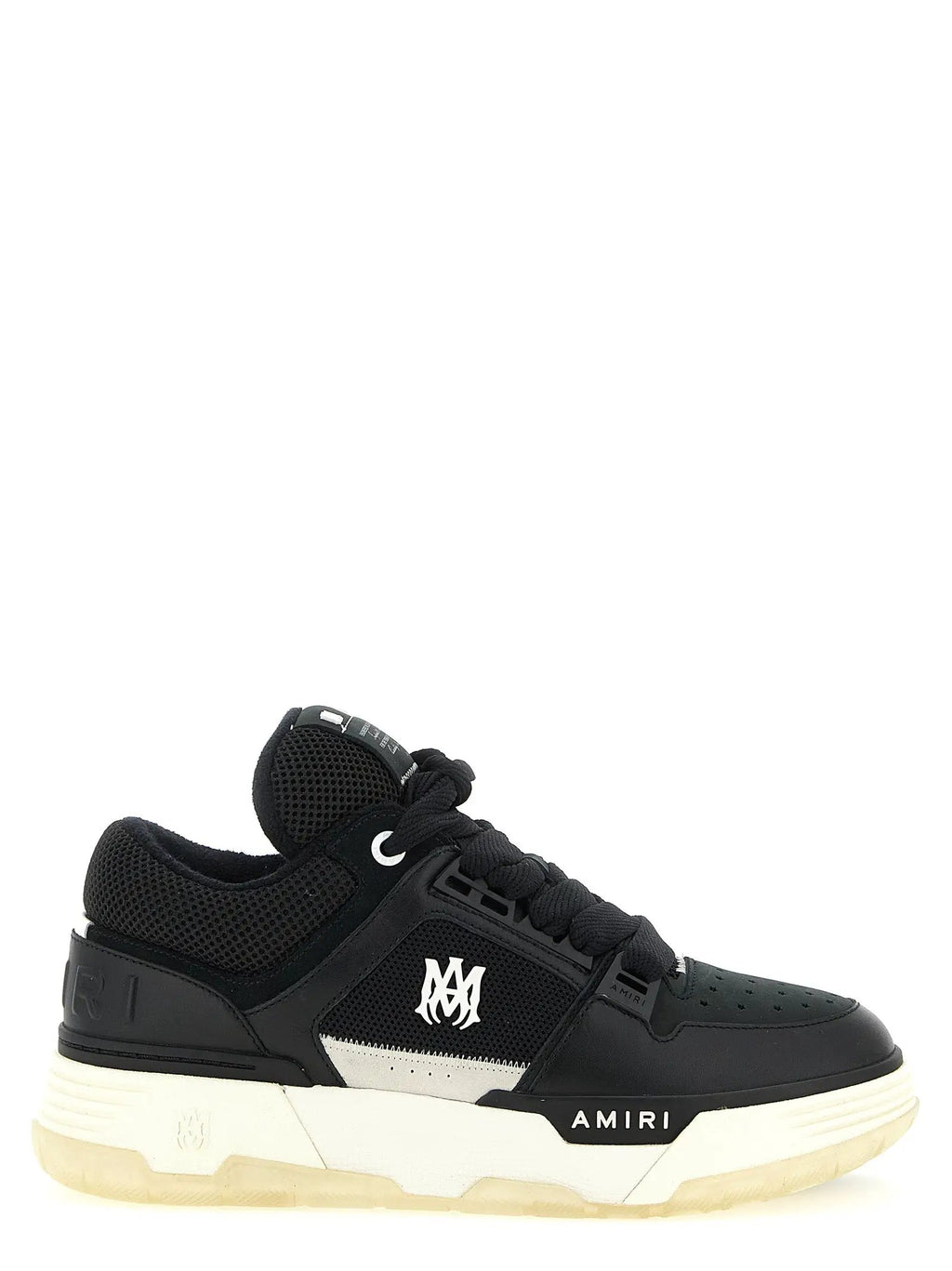 Amiri Black Calfskin Athletic Sneakers