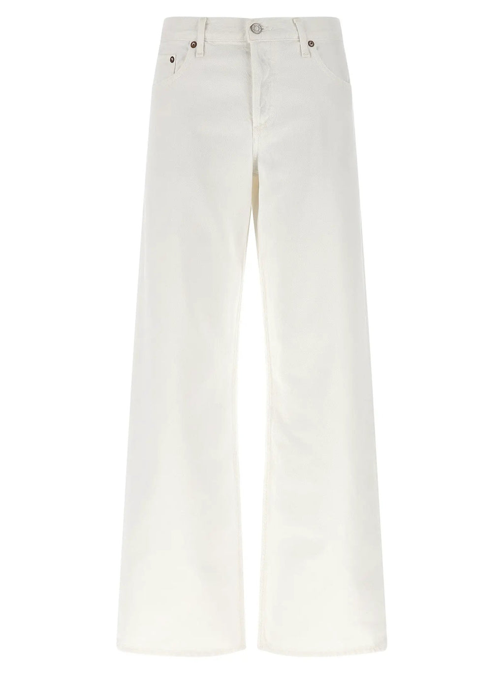 Agolde White Cotton Jeans Denim