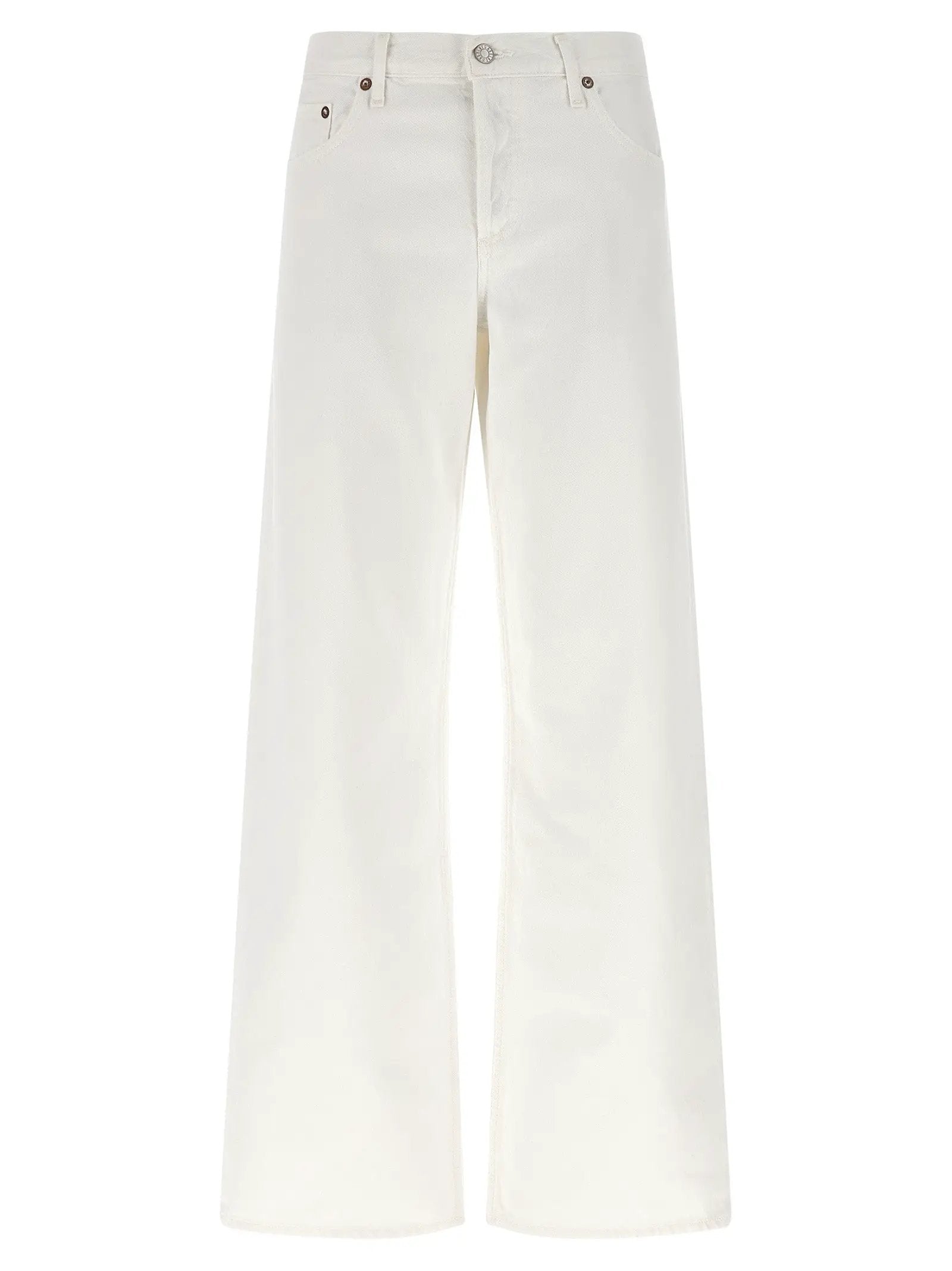 Agolde White Cotton Jeans Denim
