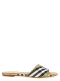 Burberry Beige Polyester Slides