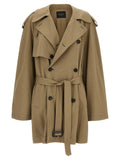 Balenciaga Beige Cotton Coat