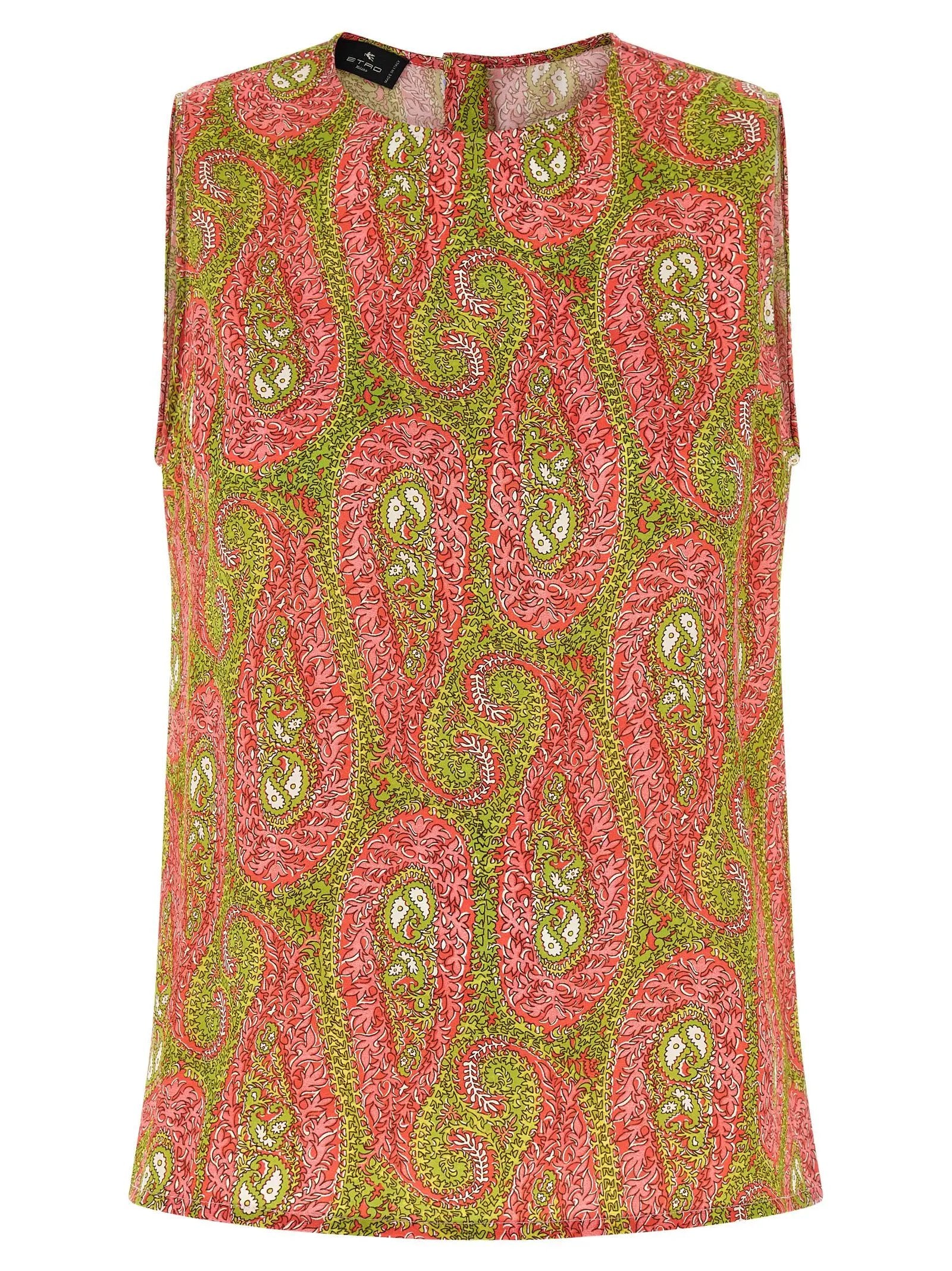 Etro Multicolor Polyester Pattern Shirt