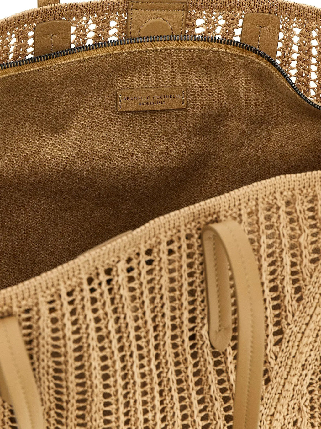 Brunello Cucinelli Beige Polyamide Shoulder Bag