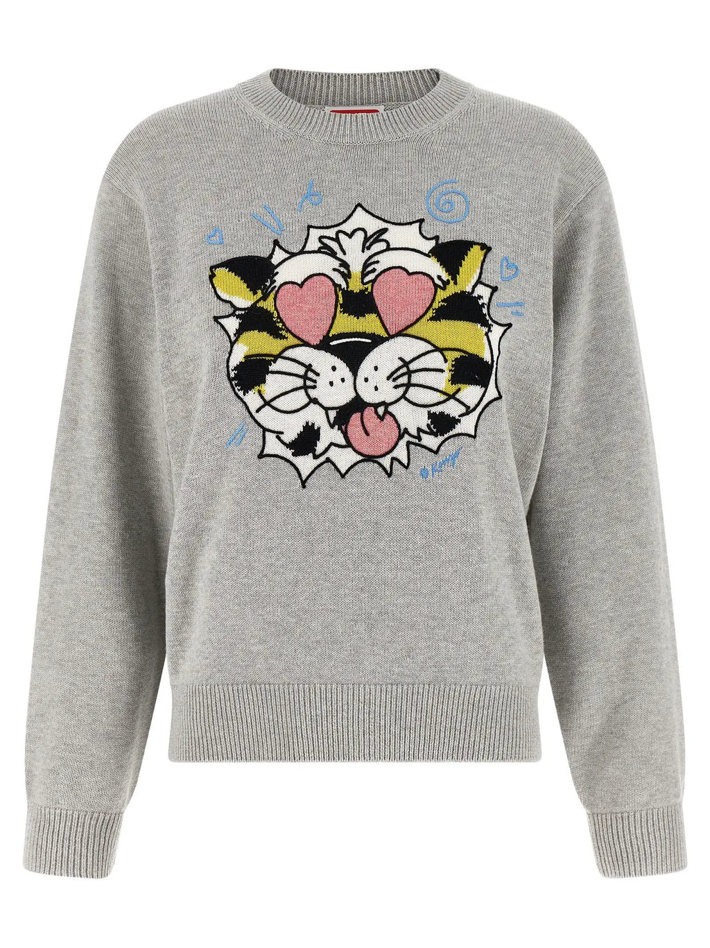 Kenzo Gray Wool Cardigan