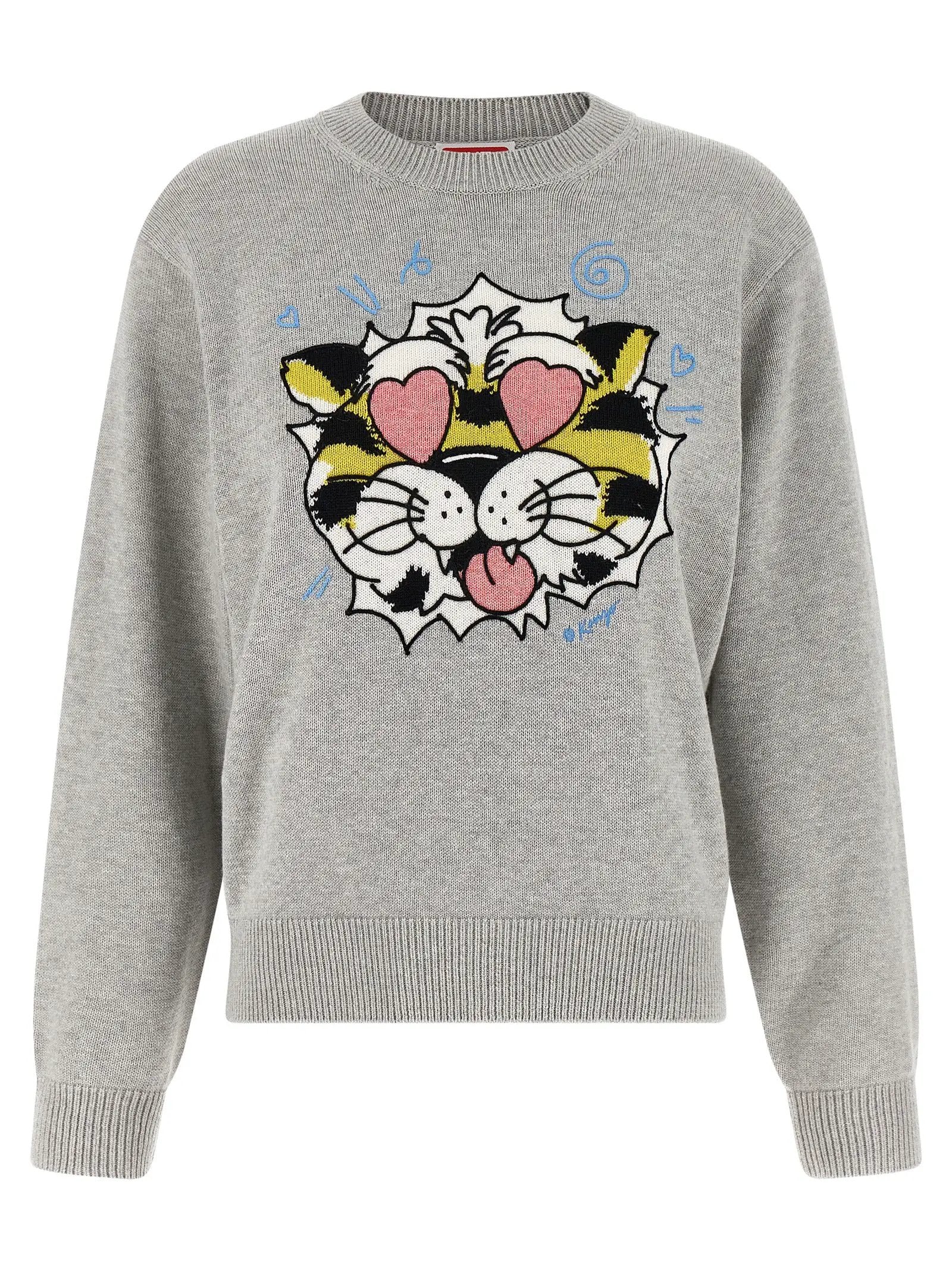 Kenzo Gray Wool Cardigan