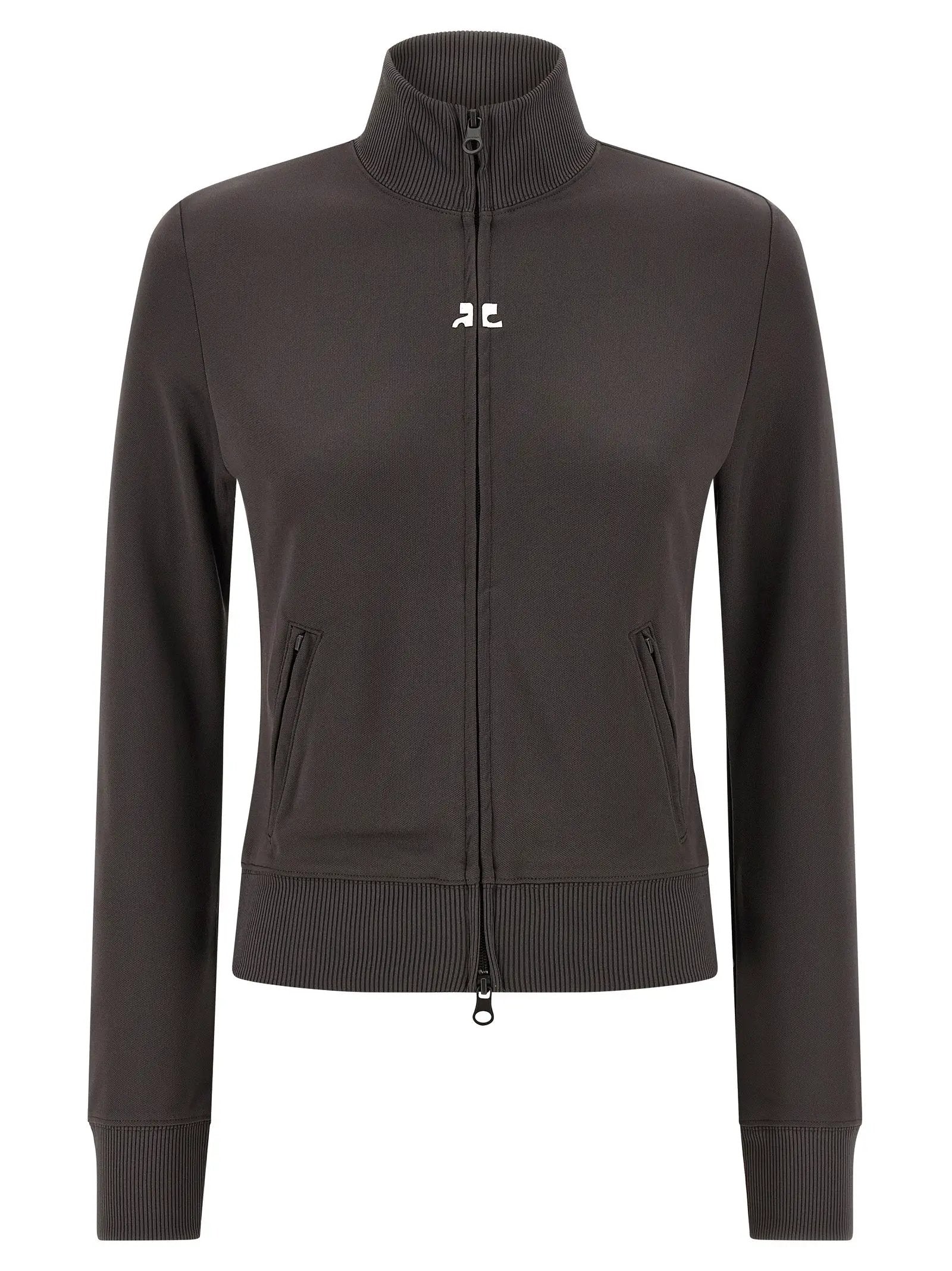Courrèges Gray Polyester Sweatshirt