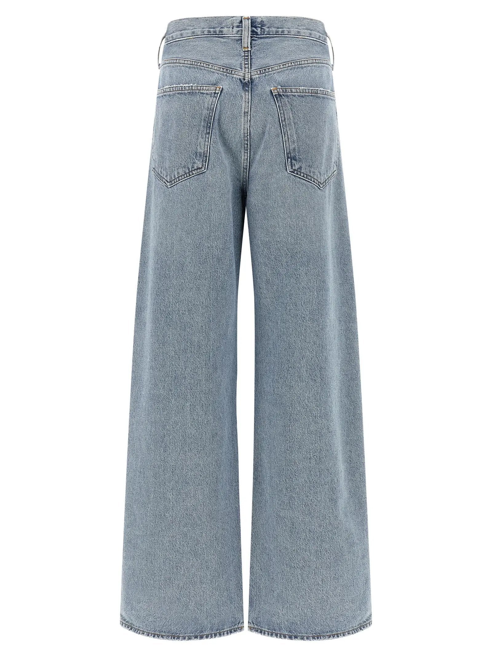 Agolde Blue Cotton Tapered Jeans