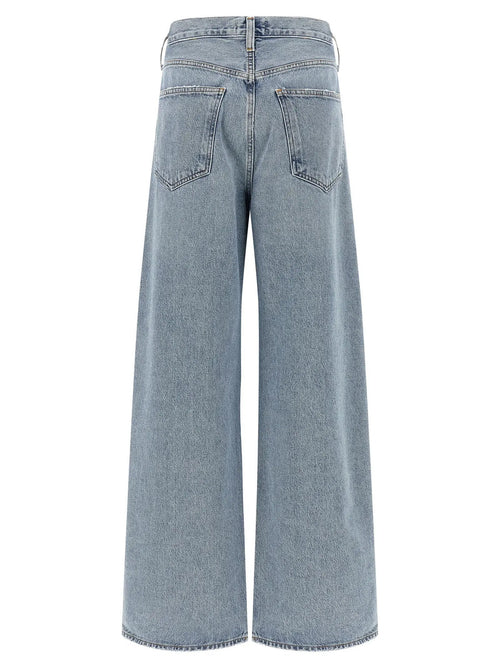 Jean fuselé Agolde en coton bleu