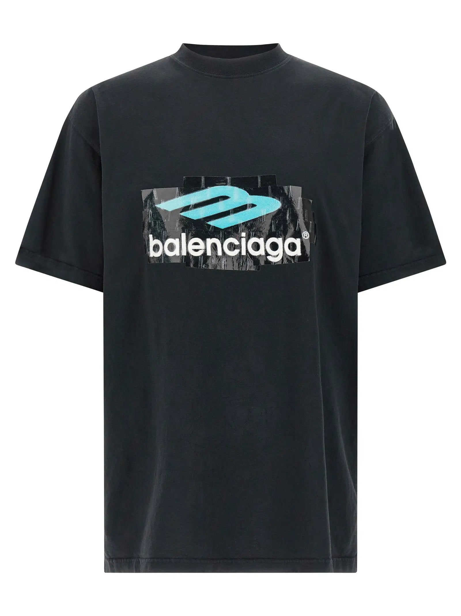 Balenciaga Black Cotton T-Shirt