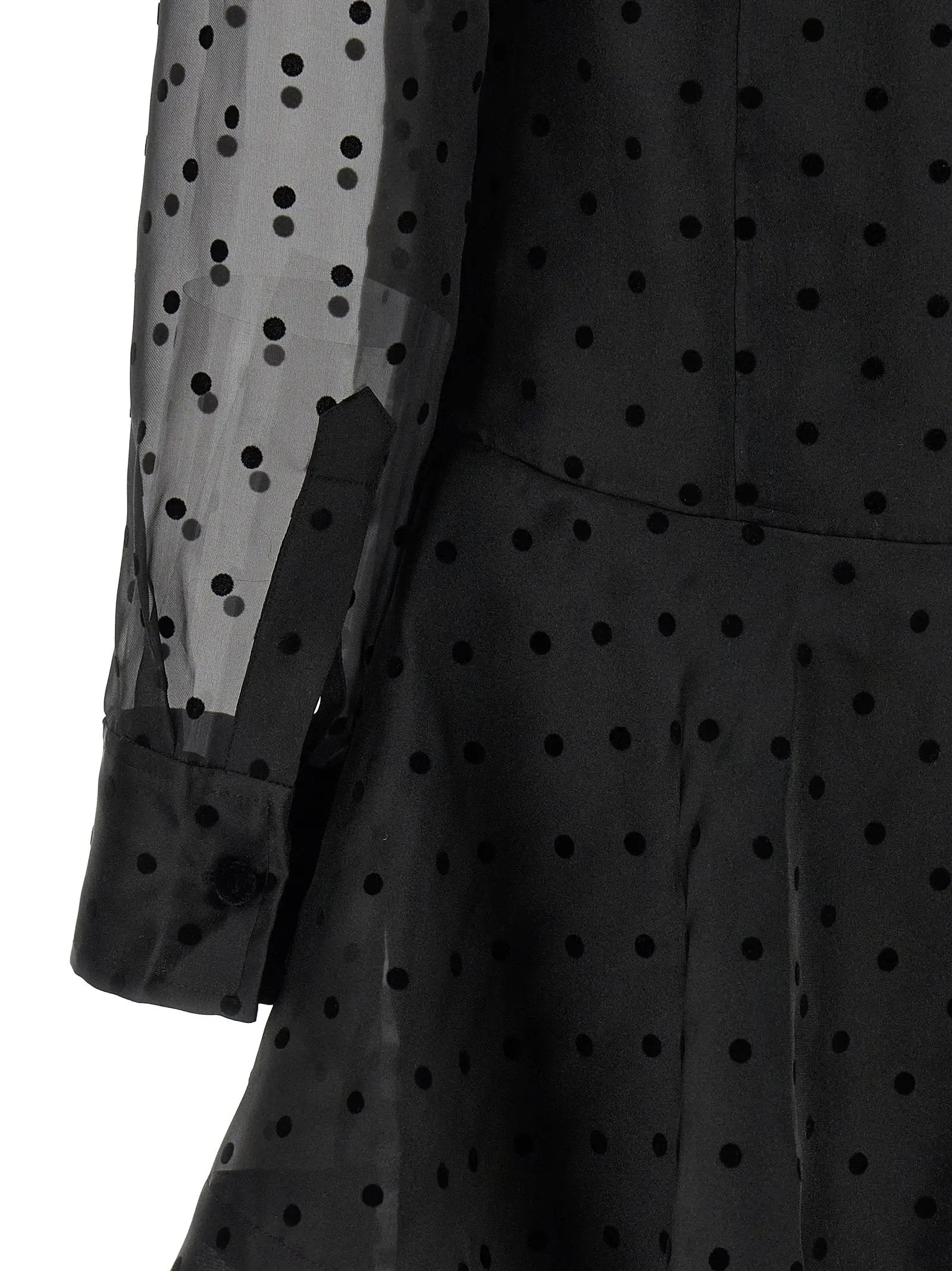 Ganni Black Recycled Polyester Short Dress