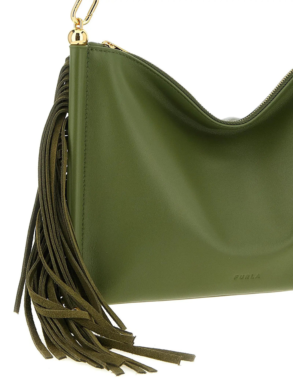 Furla Bicolor Lamb Leather Shoulder Bag