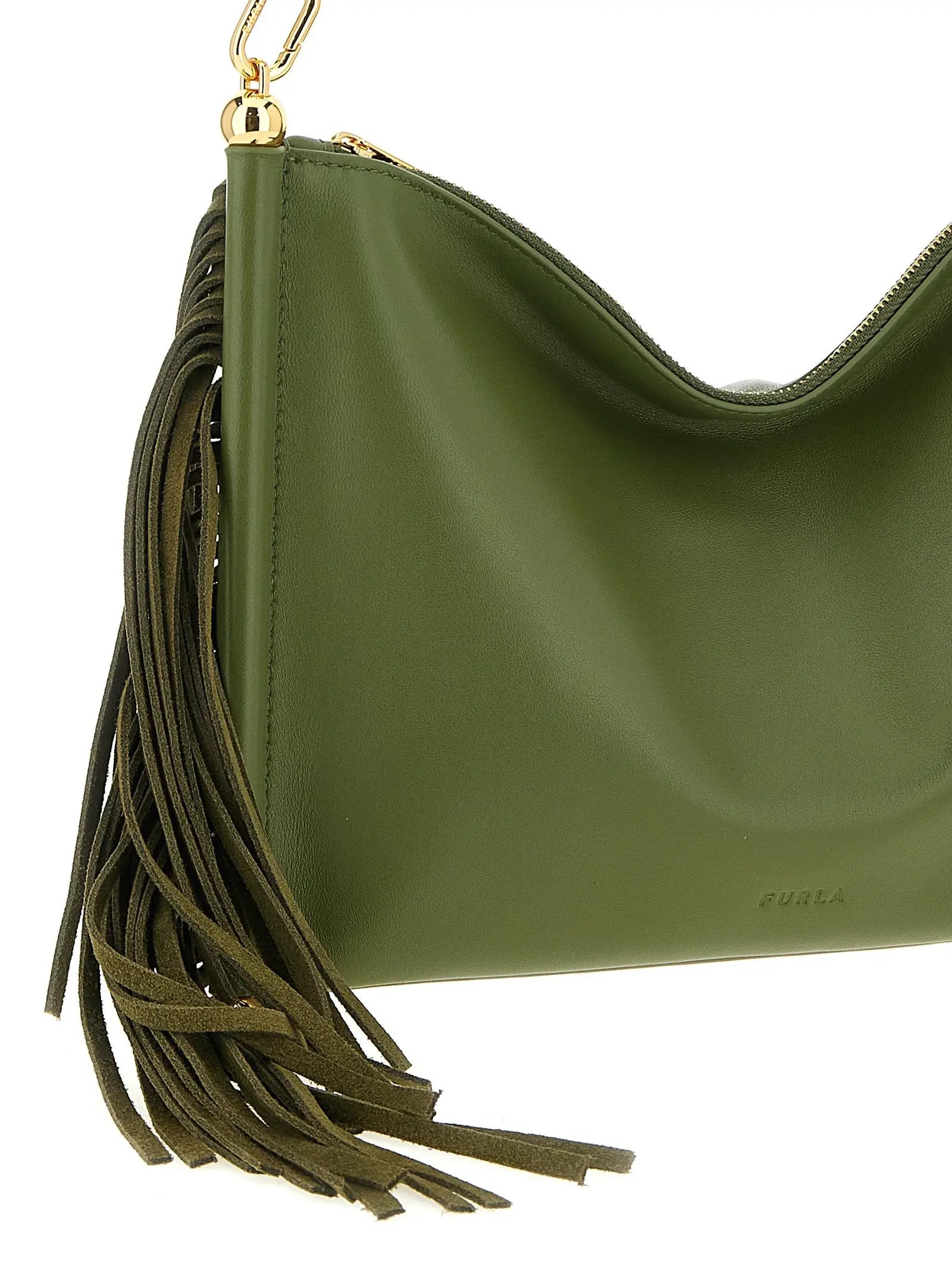 Furla Bicolor Lamb Leather Shoulder Bag