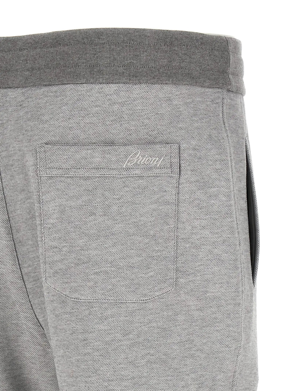 Brioni Gray Cotton Joggers (Workout Pants)