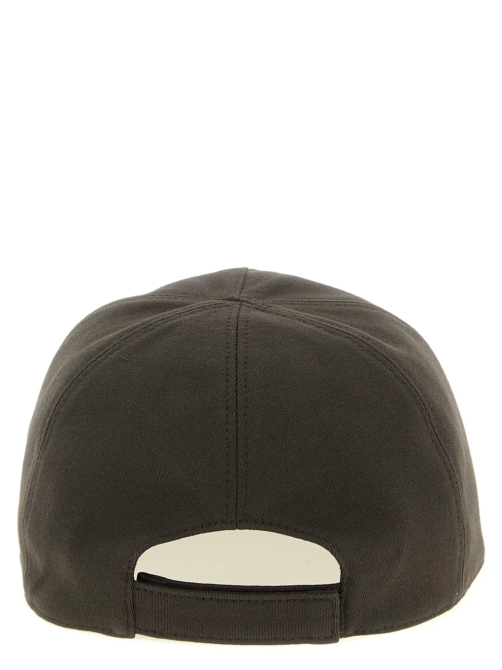 Rick Owens Brown Cotton Cap (Baseball Hat)