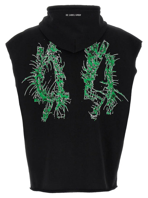 44 Label Group Black Cotton Sweatshirt