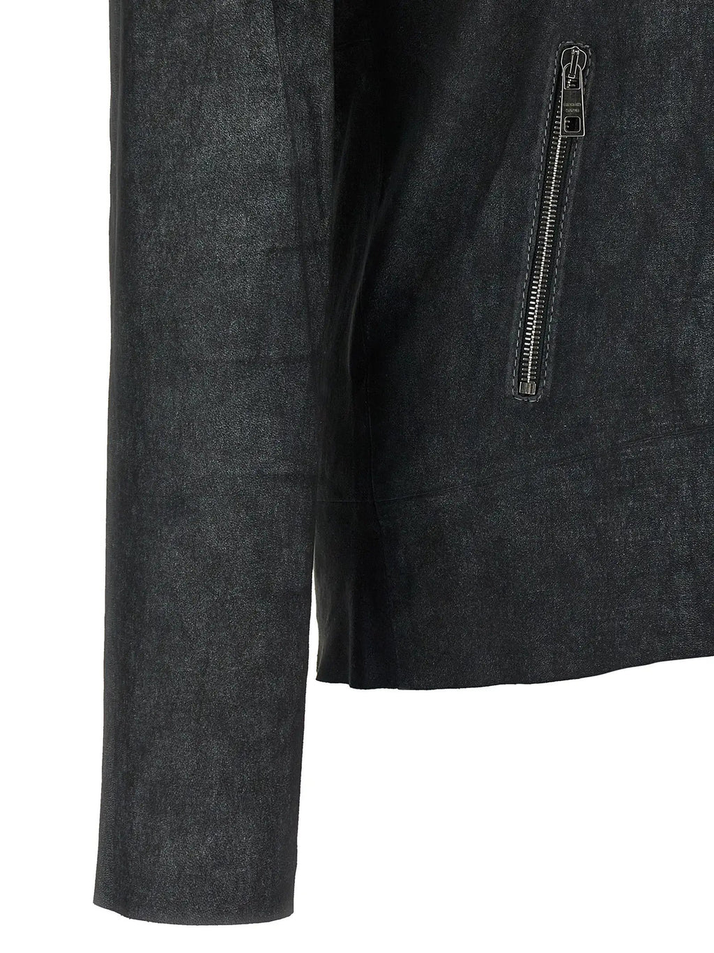GIORGIO BRATO Black Lamb Leather Leather Jacket