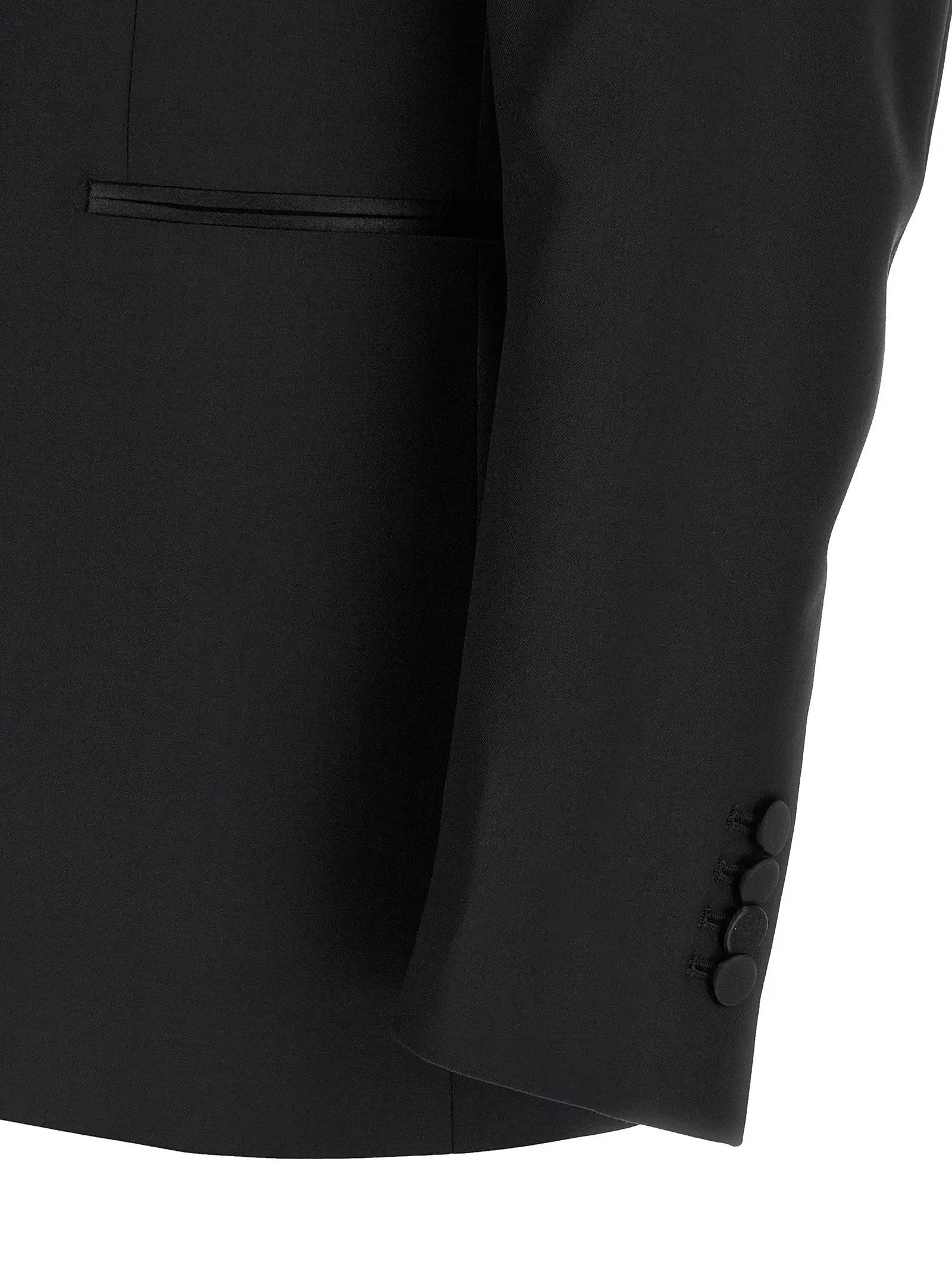 Tagliatore Black Virgin Wool Two-Piece Suit