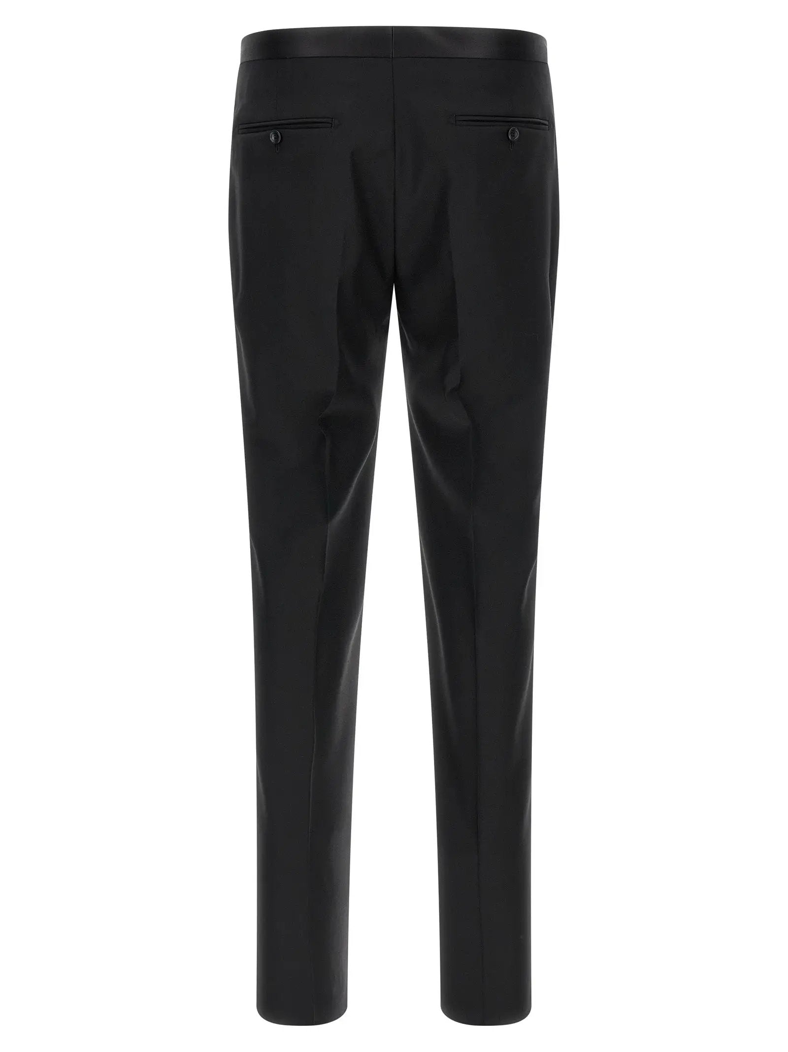 Tagliatore Black Virgin Wool Two-Piece Suit