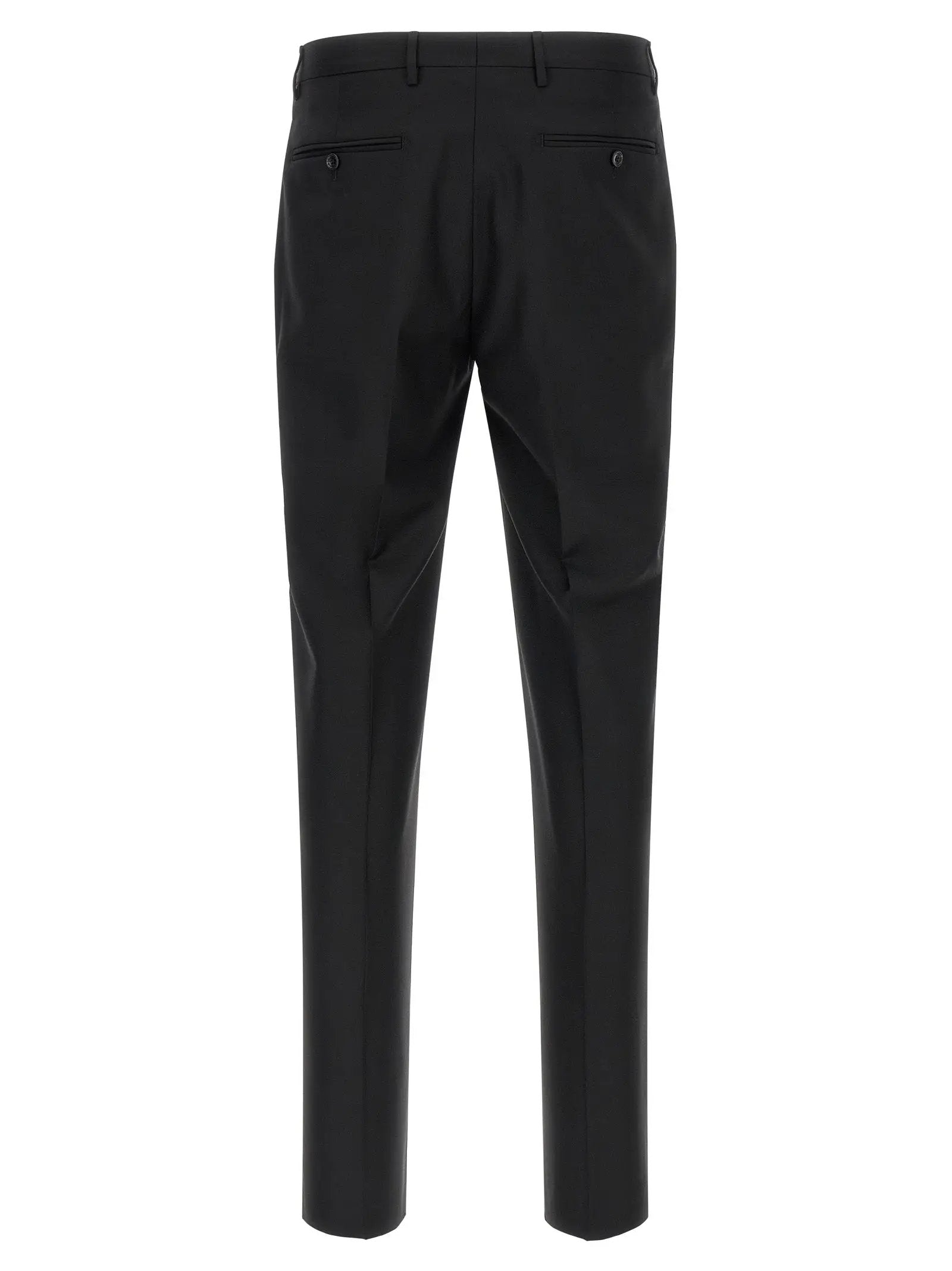 Tagliatore Black Virgin Wool Two-Piece Suit