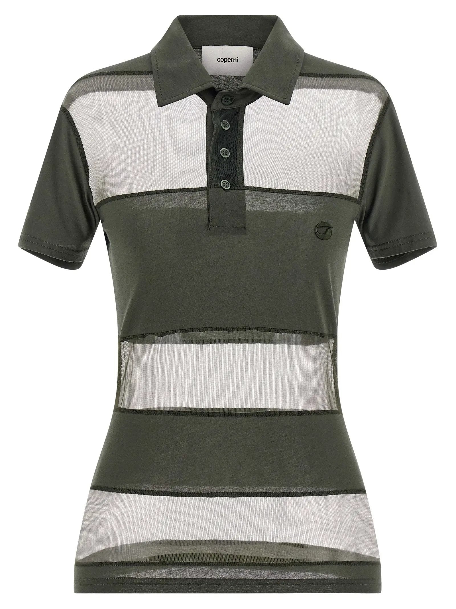 Coperni Bicolor Cotton Polo Shirt