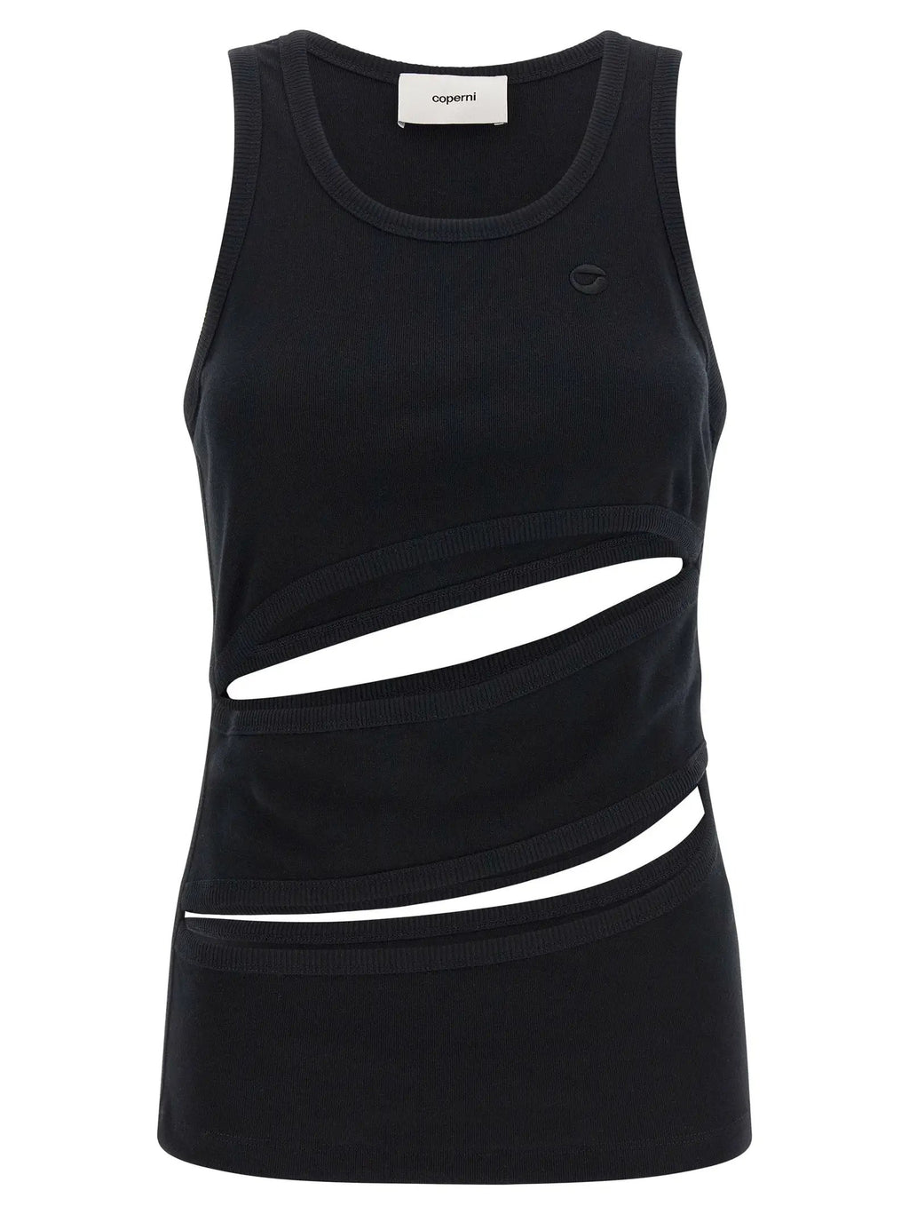 Coperni Black Organic Cotton Tank Tops