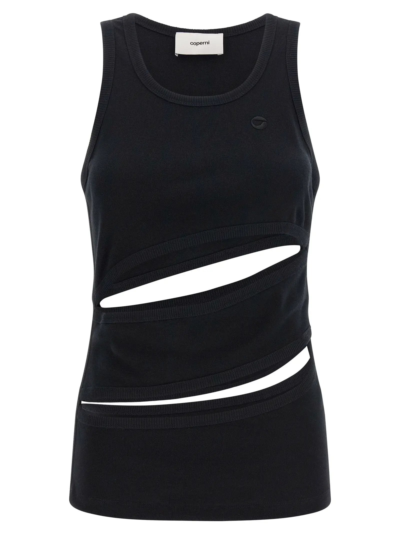 Coperni Black Organic Cotton Tank Tops