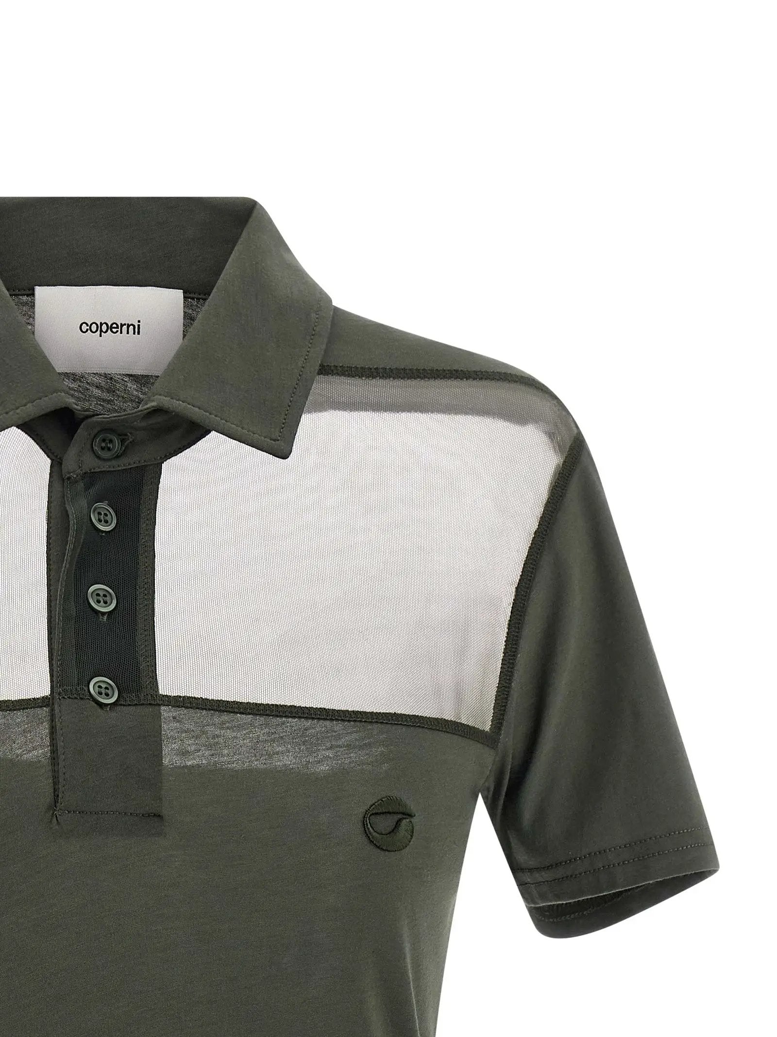 Coperni Bicolor Cotton Polo Shirt