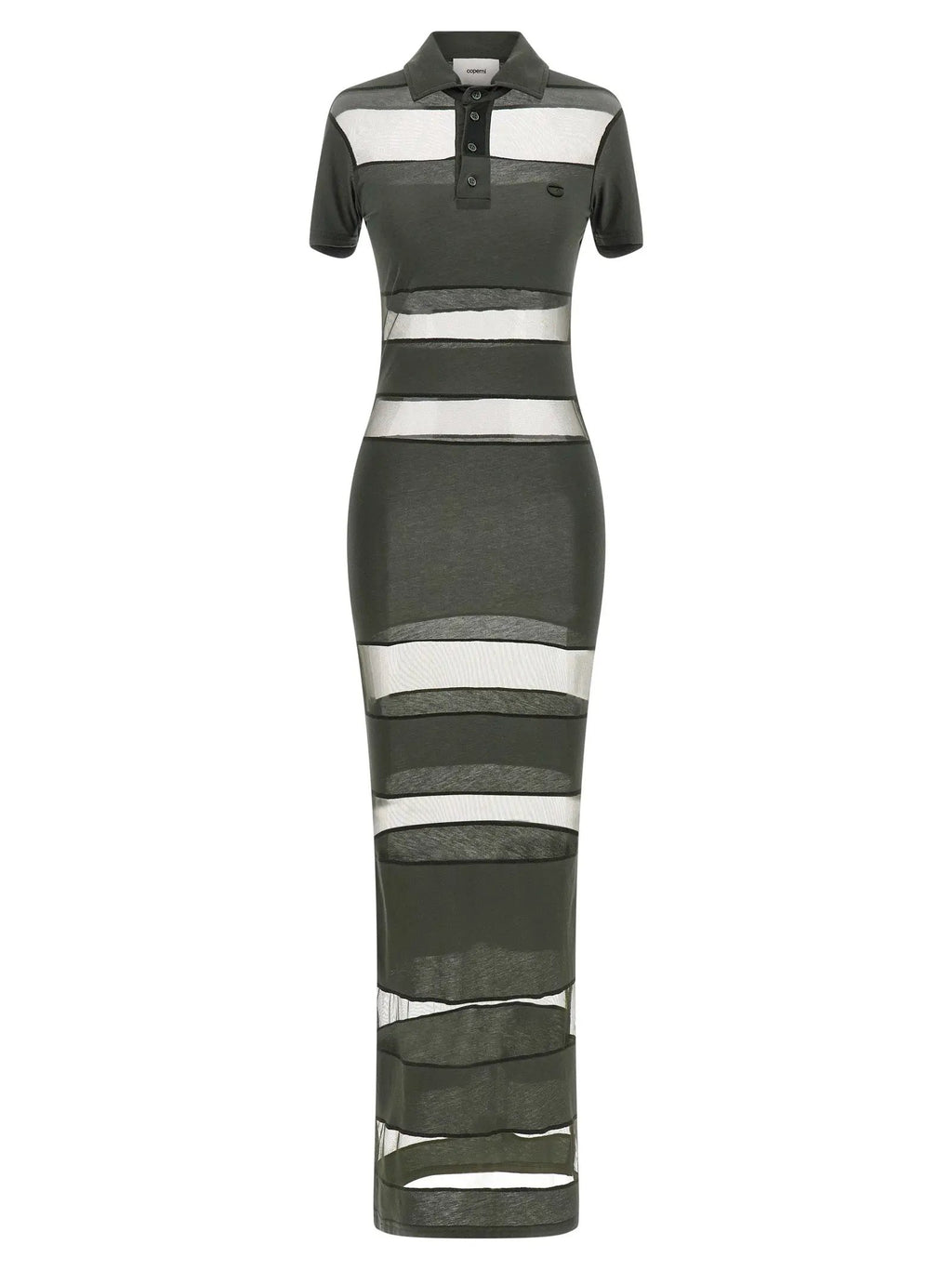 Coperni Bicolor Cotton Long Dress