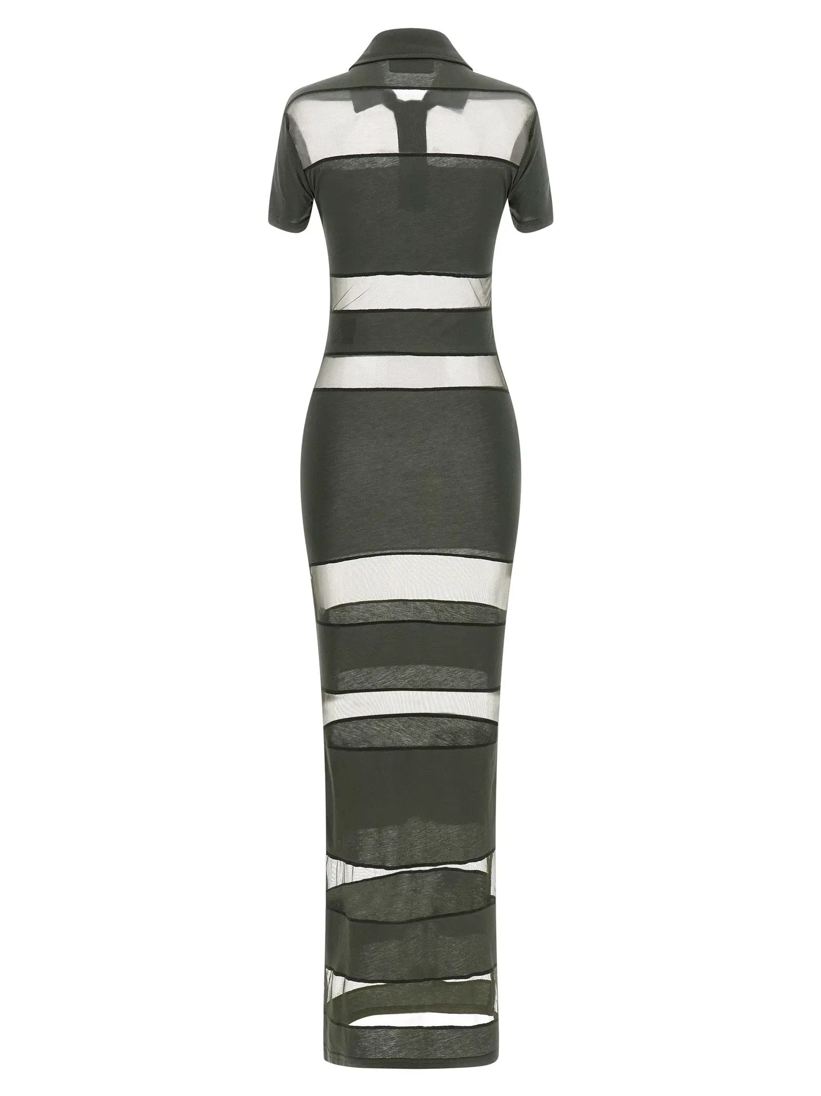 Coperni Bicolor Cotton Long Dress