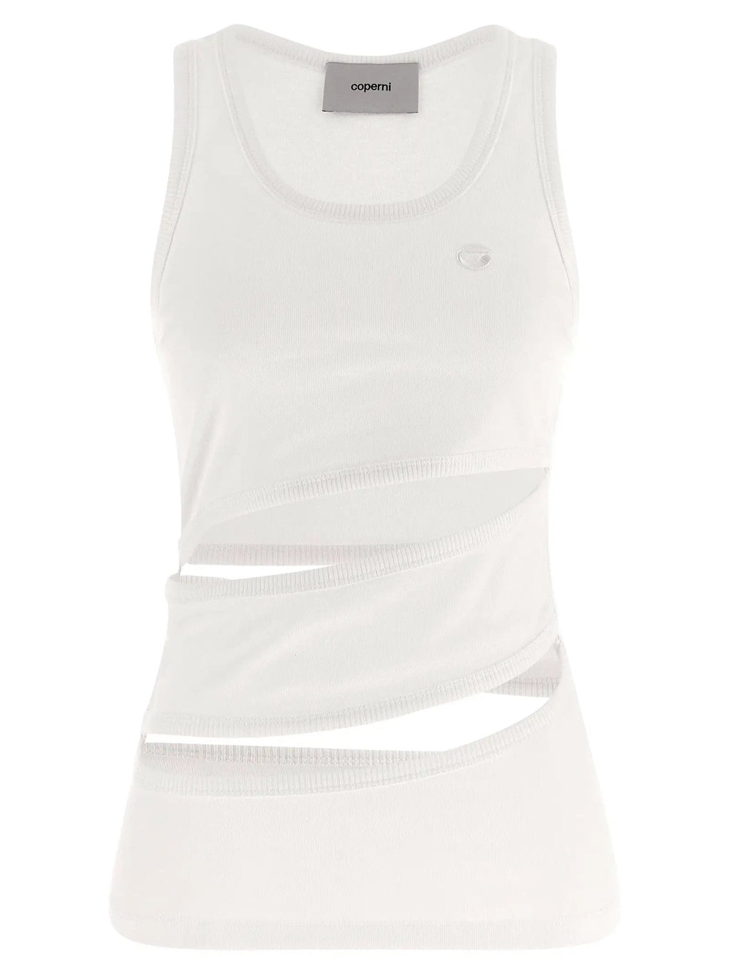 Débardeurs Coperni en coton biologique blanc