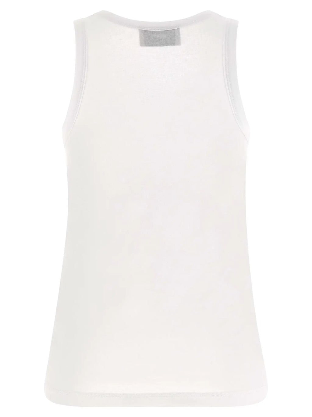 Coperni White Cotton Sleeveles T-Shirt