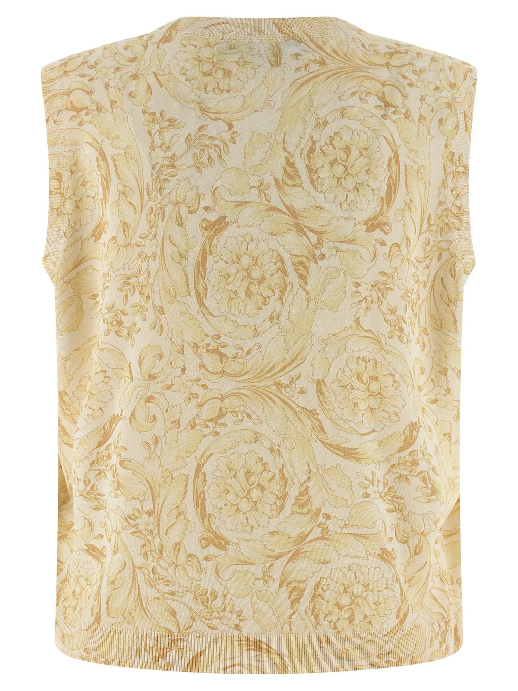 Versace Bicolor Silk Sleeveless Jacket