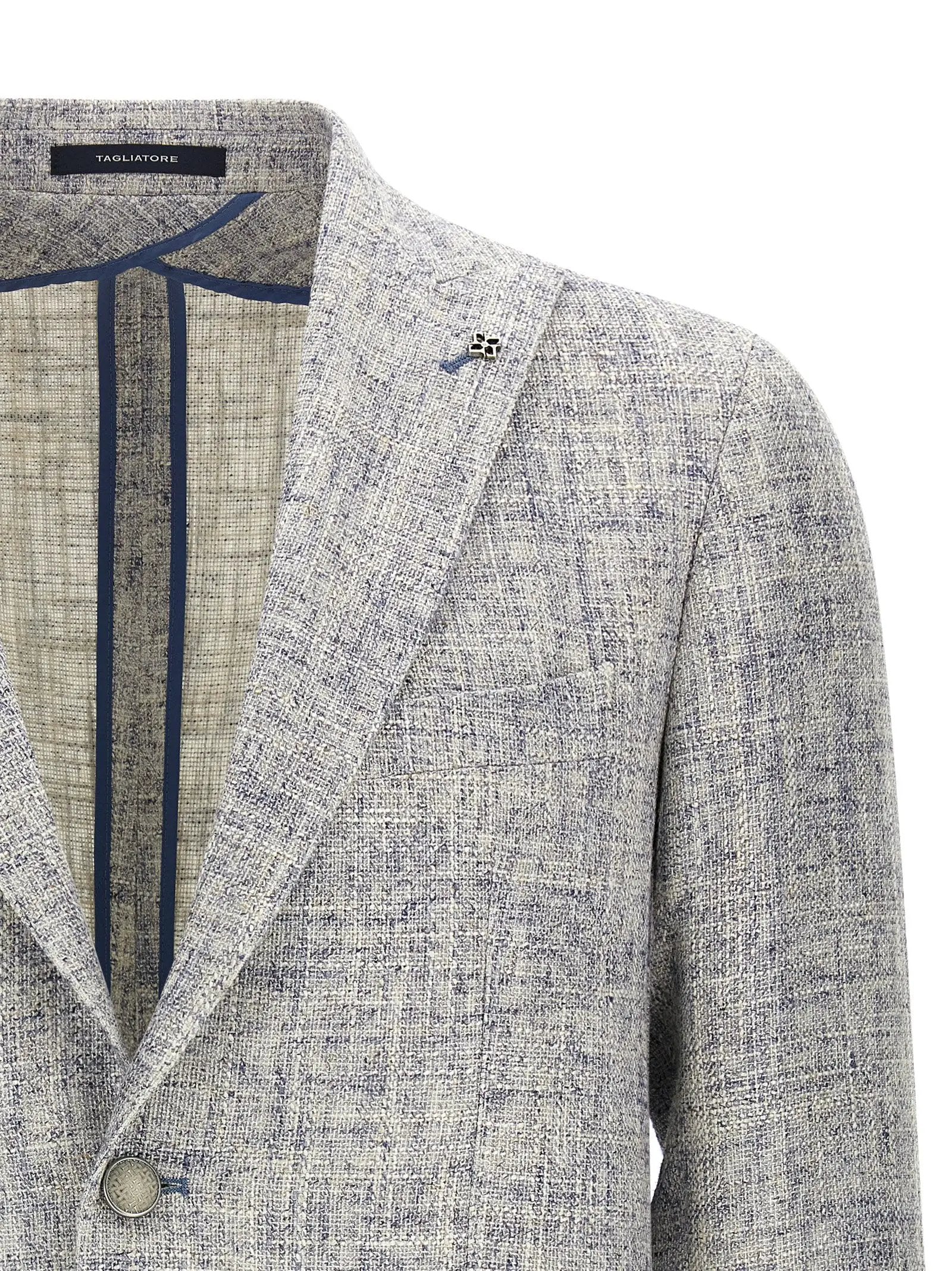 Tagliatore Blue Viscose Blazer