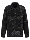 Balenciaga Black Cotton Denim Jacket