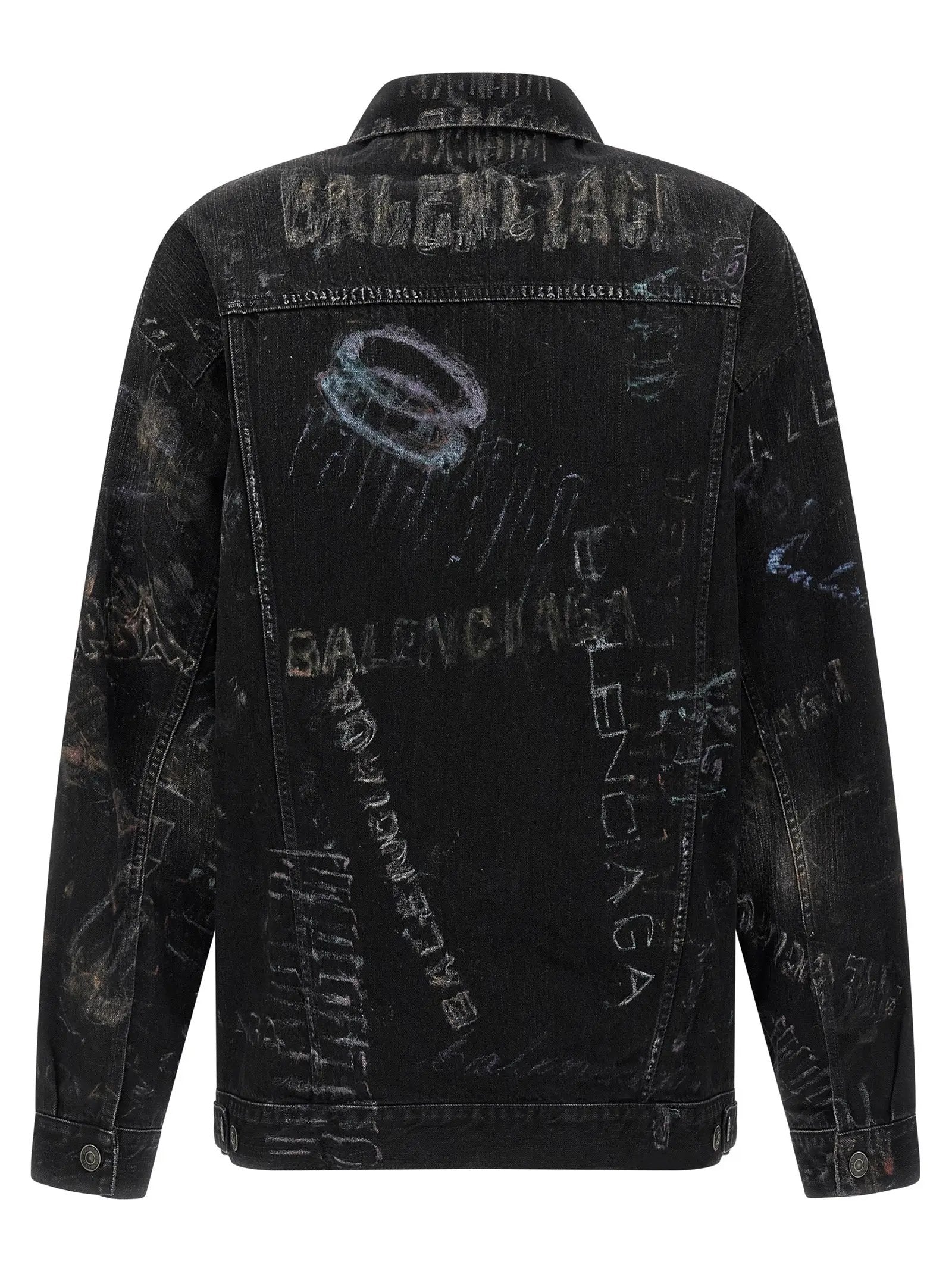 Balenciaga Black Cotton Denim Jacket