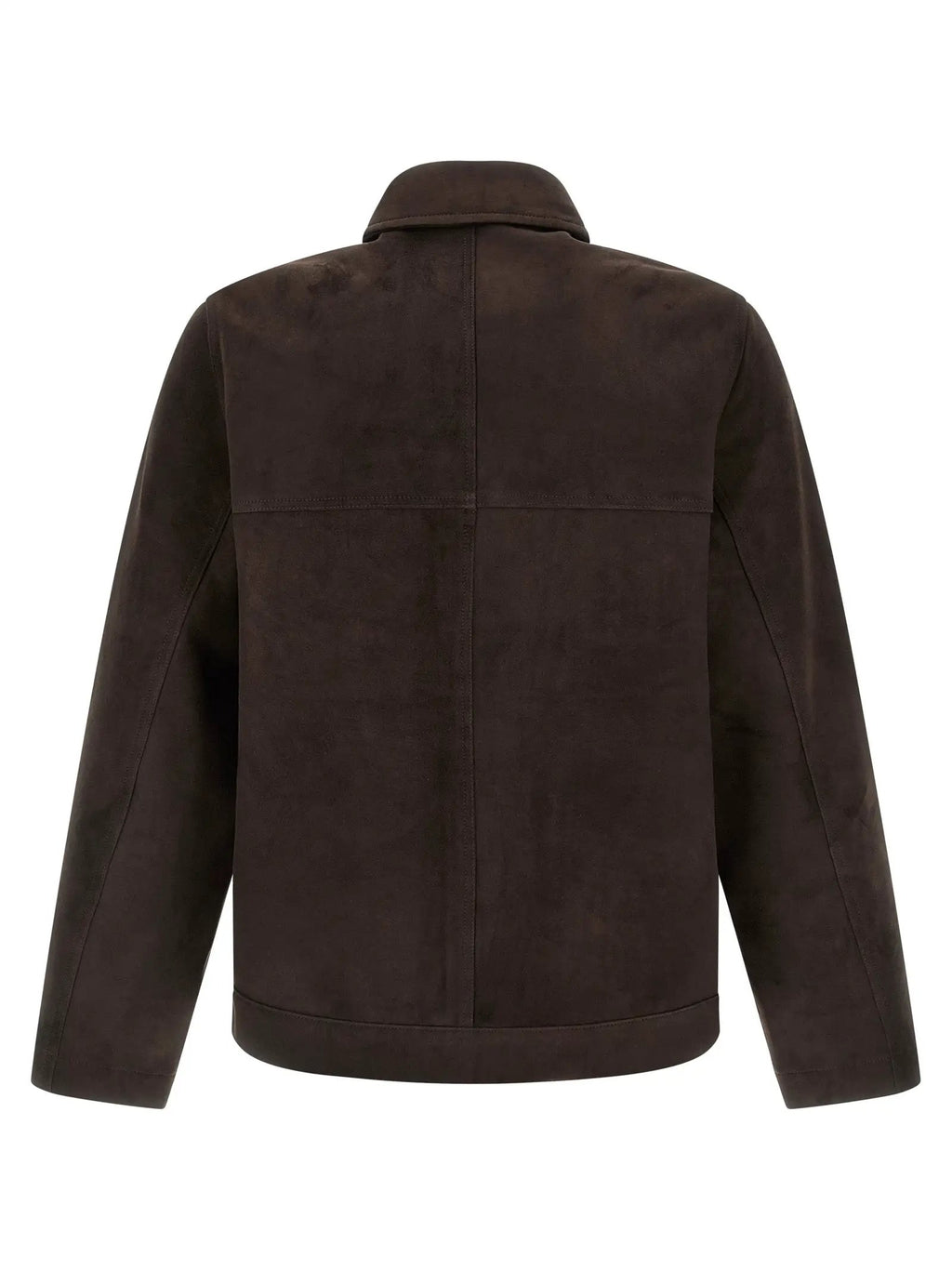 GIORGIO BRATO Brown Suede Leather Leather Jacket