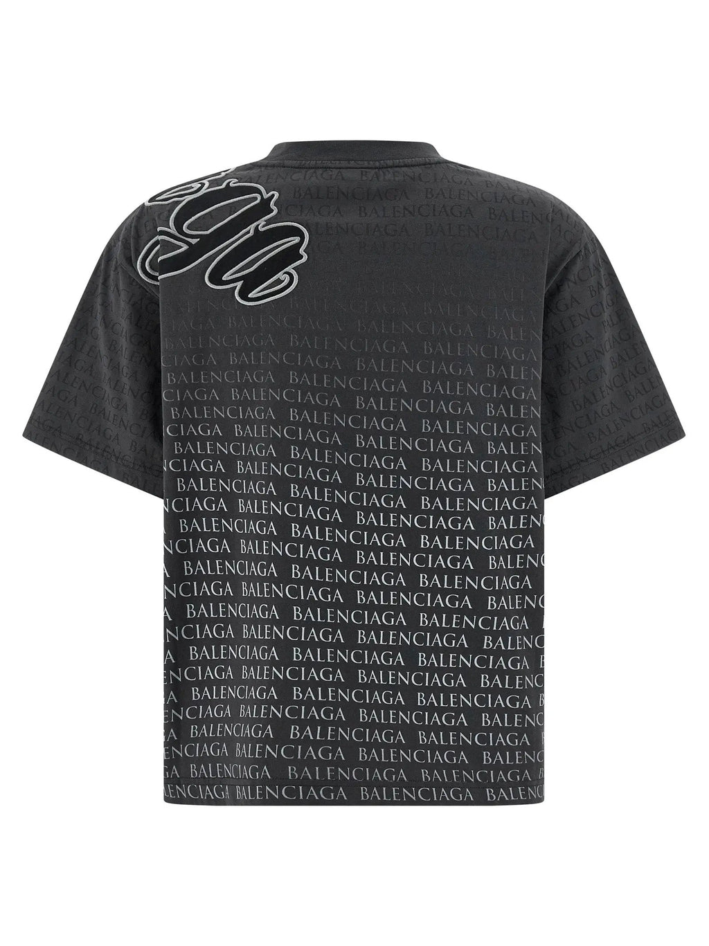 Balenciaga Black Cotton T-Shirt