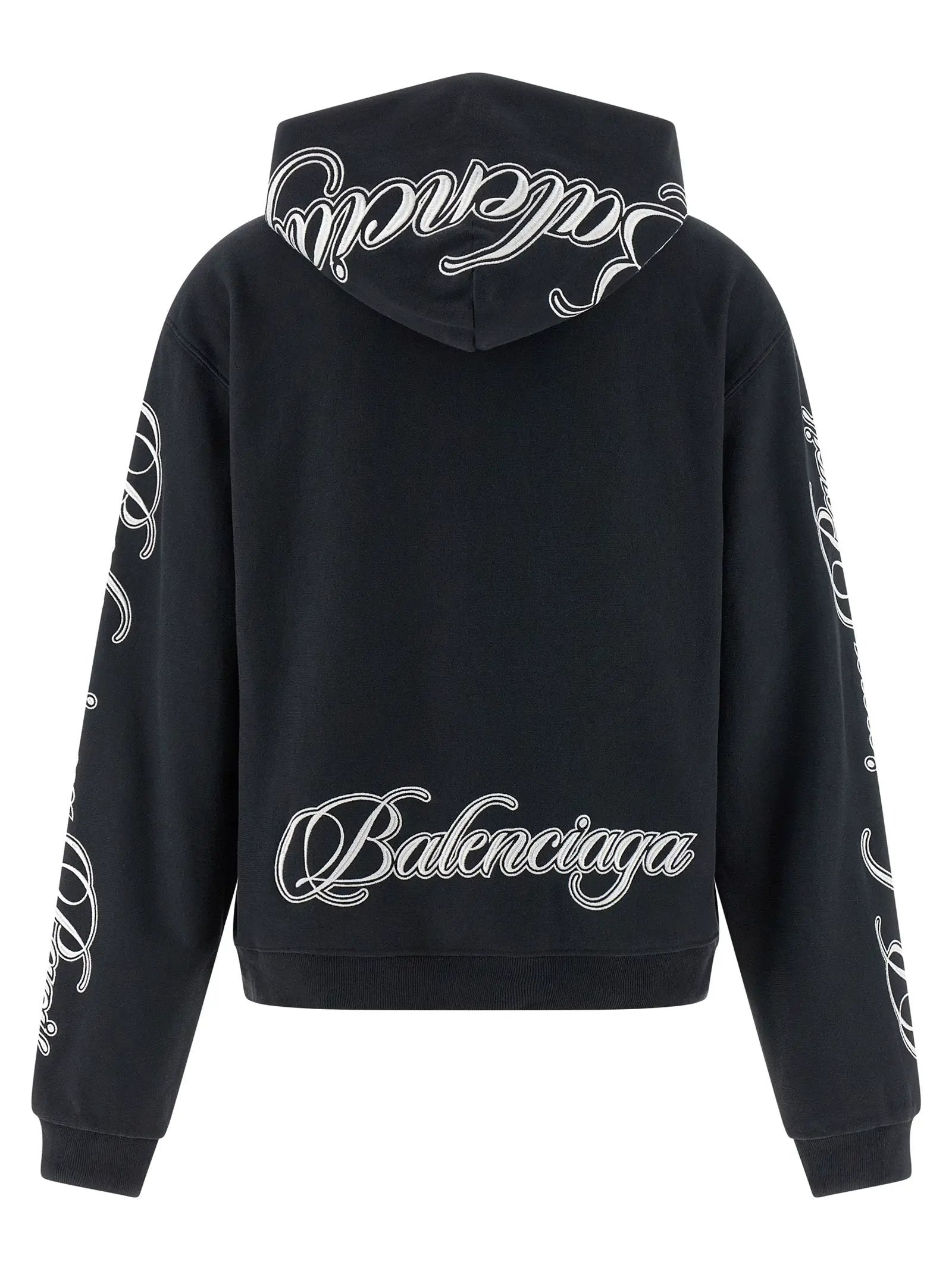 Balenciaga Black Cotton Sweatshirt