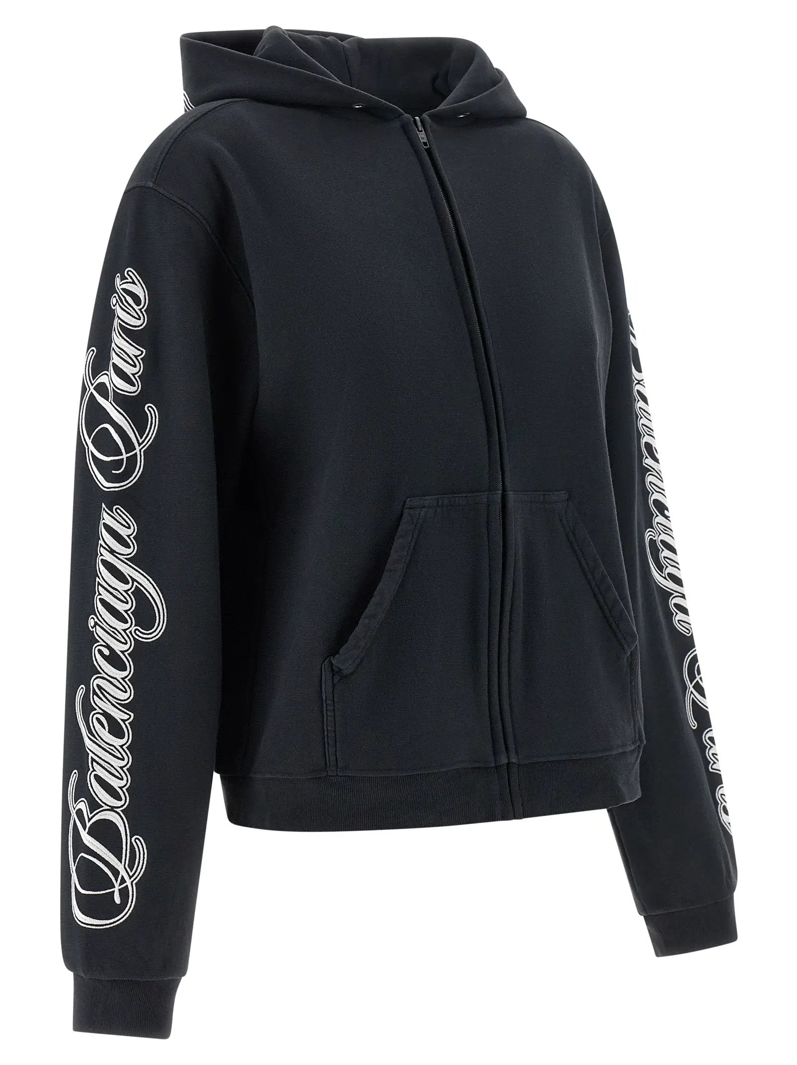 Balenciaga Black Cotton Sweatshirt