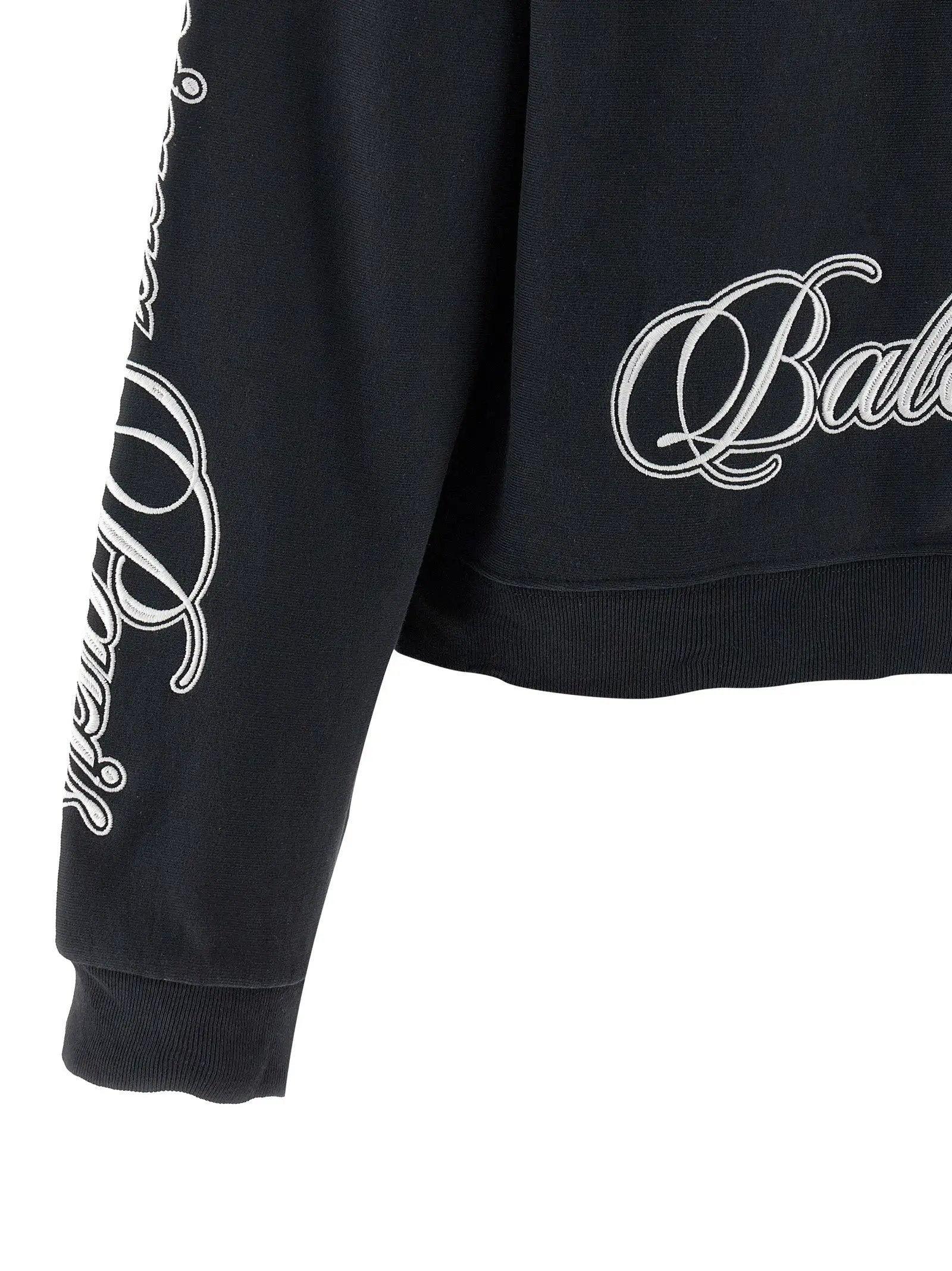 Balenciaga Black Cotton Sweatshirt