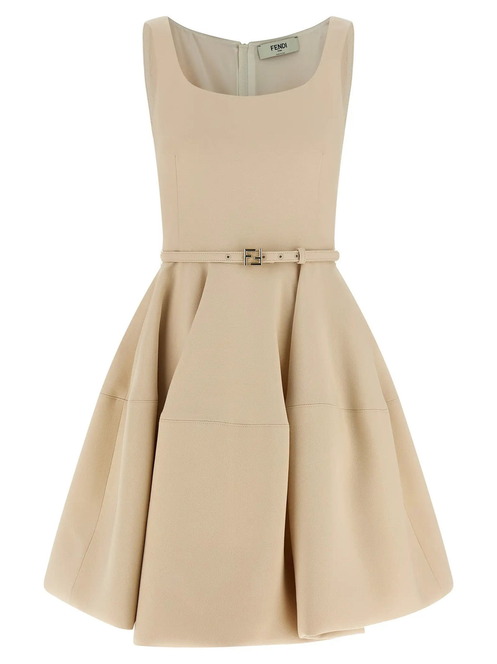 Fendi Multicolor Wool Short Dress