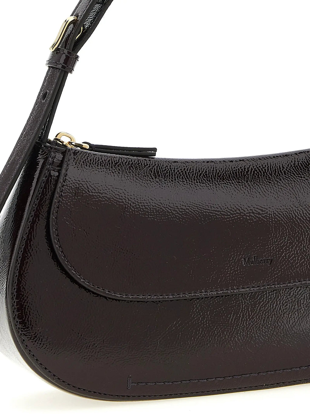 Mulberry Purple Calfskin Shoulder Bag