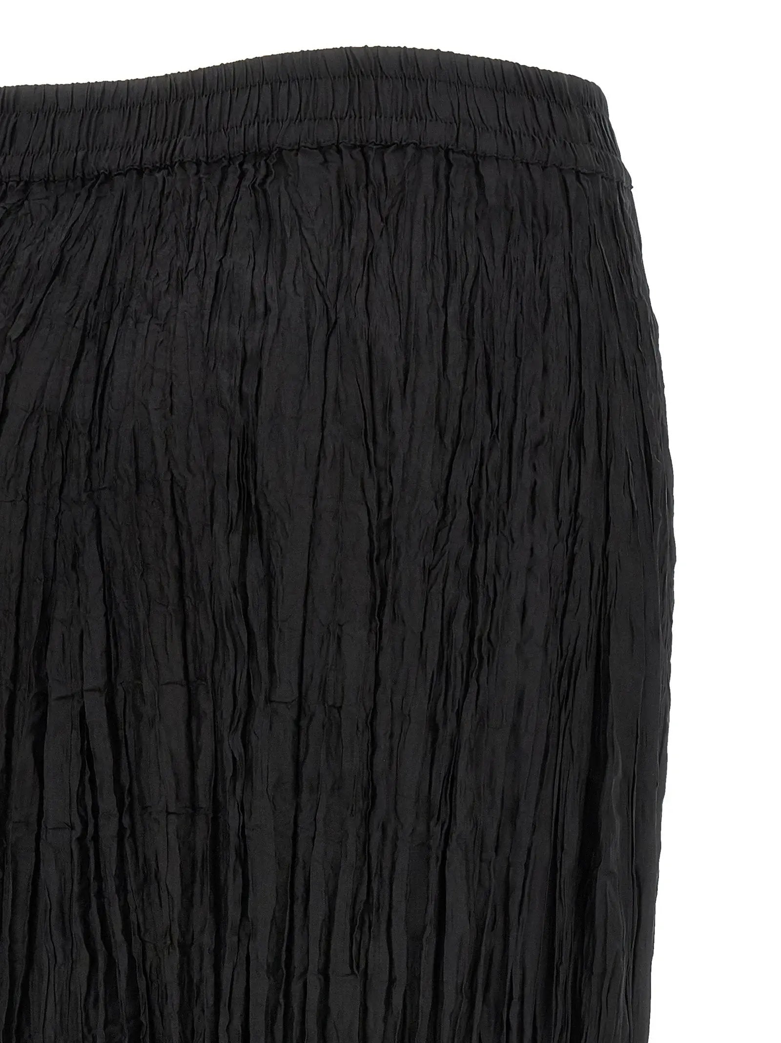 P.A.R.O.S.H. Black Silk Mini Skirt