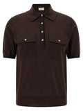 P.A.R.O.S.H. Brown Wool Polo Shirt