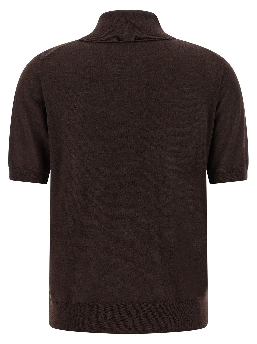 P.A.R.O.S.H. Brown Wool Polo Shirt