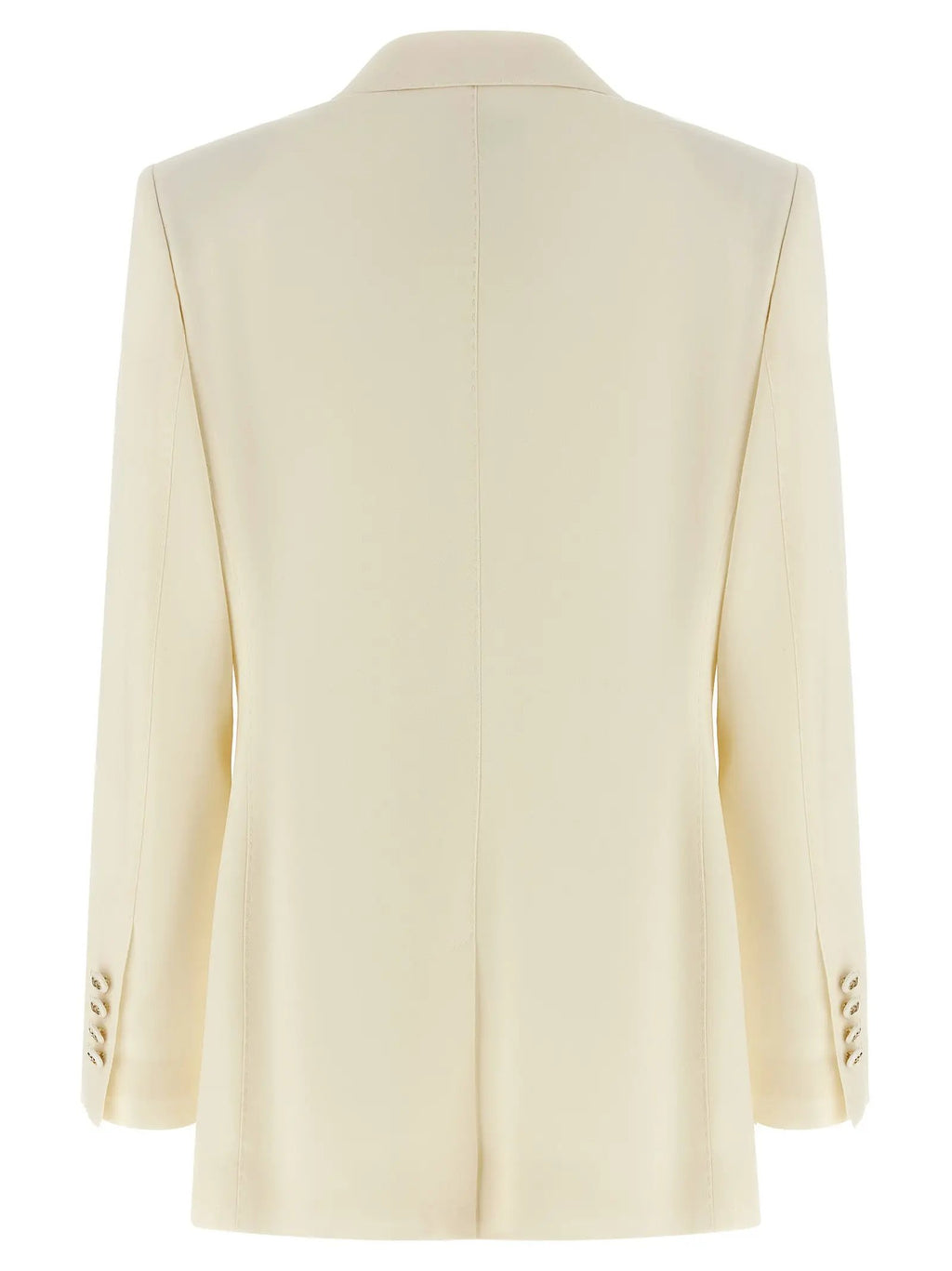 Dolce & Gabbana White Virgin Wool Blazer