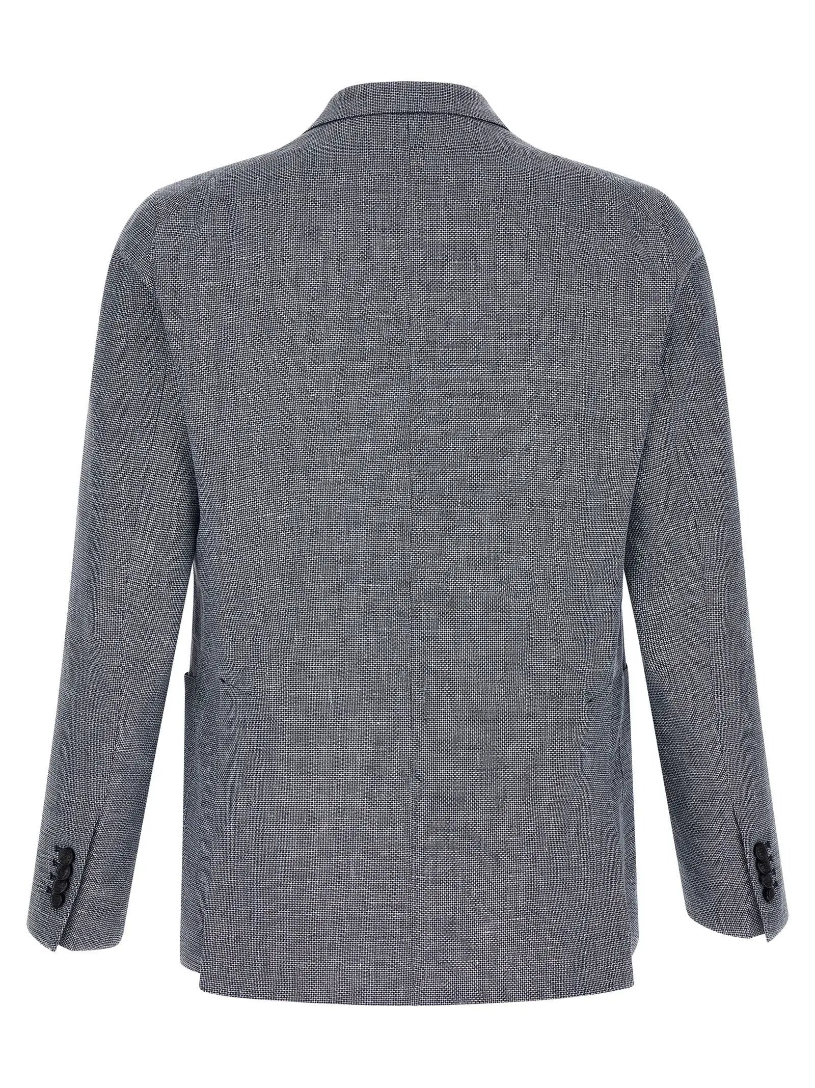 Tagliatore Blue Linen Blazer